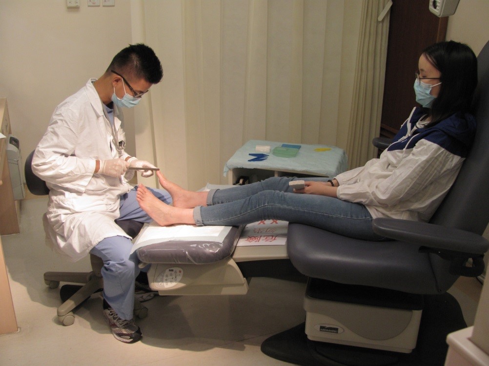 Providing podiatry services